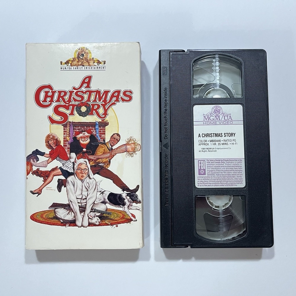 A‎ Christmas Story VHS 1984, 1988 or 1995 Slipsleeve Acceptable-G